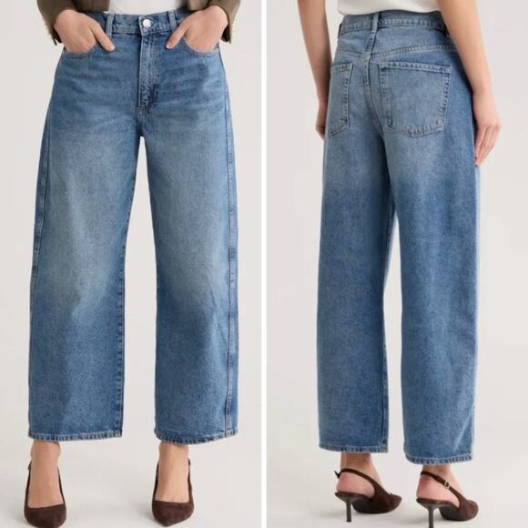 JASON WU Denim - Jason Wu Barrel Ankle Jeans Size 8/27 Blue Salt Lake Wash Cotton NWT